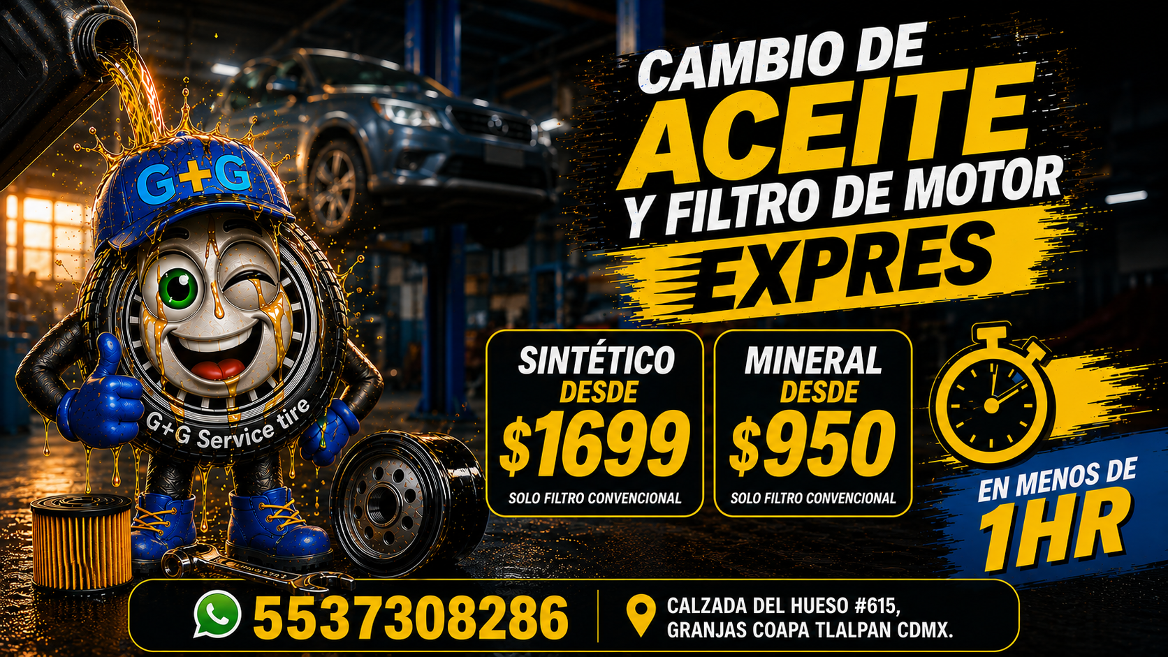 CAMBIO DE ACEITE EXPRESS G+G