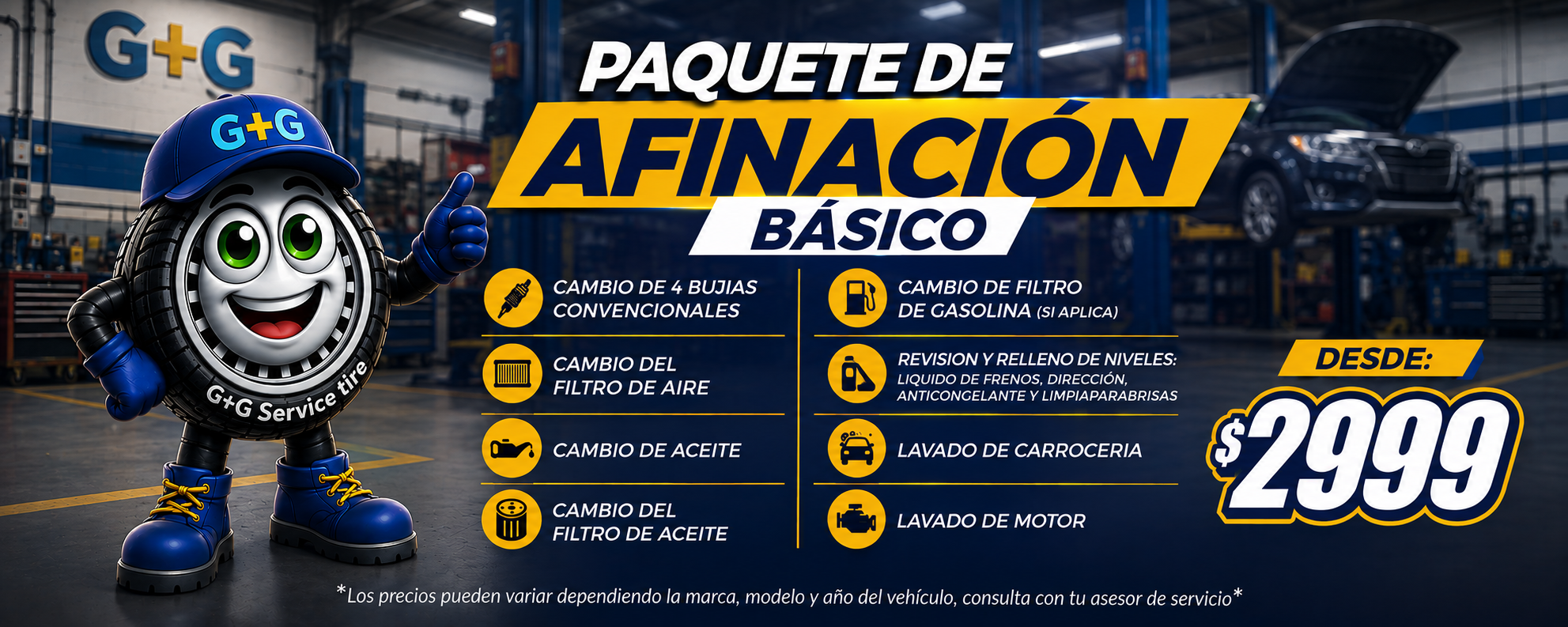 PAQUETE BÁSICO G+G