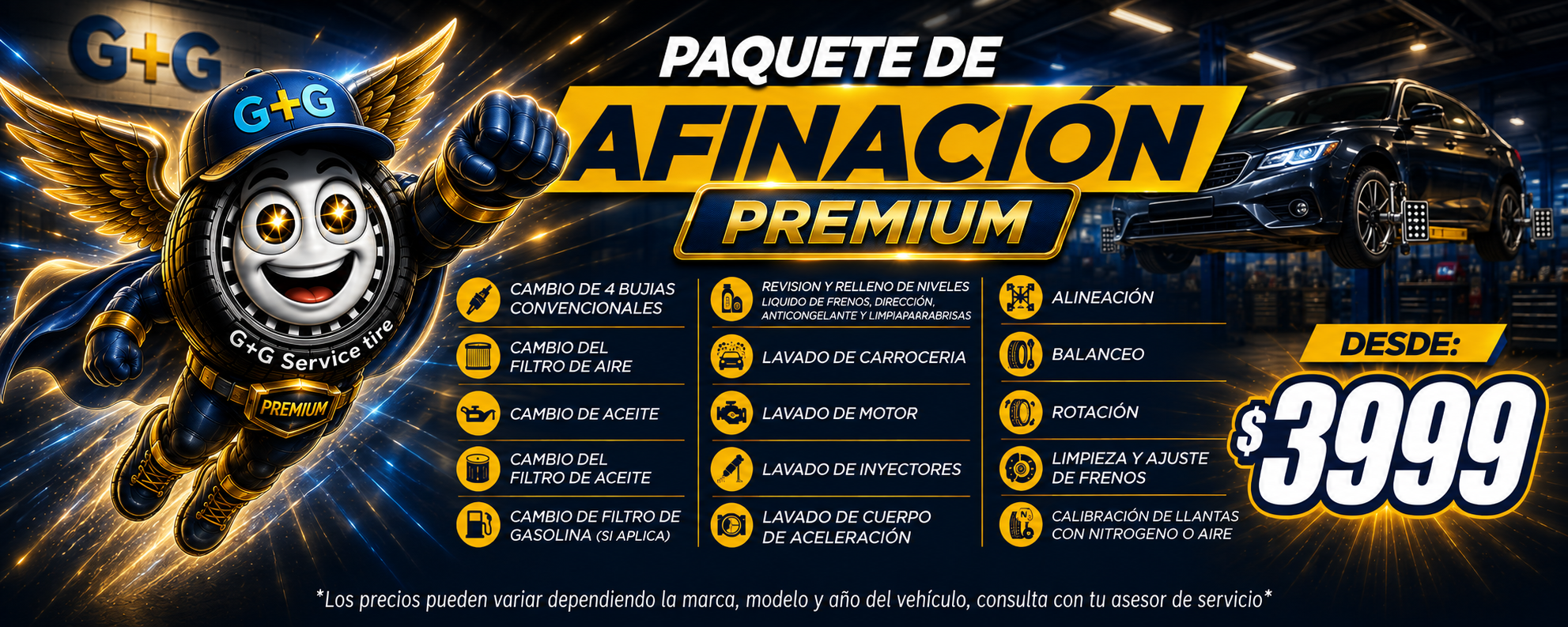 PAQUETE PREMIUM G+G